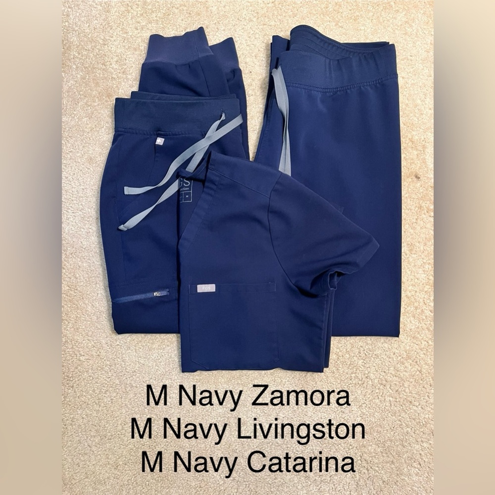 Figs 3 Pieces, Navy